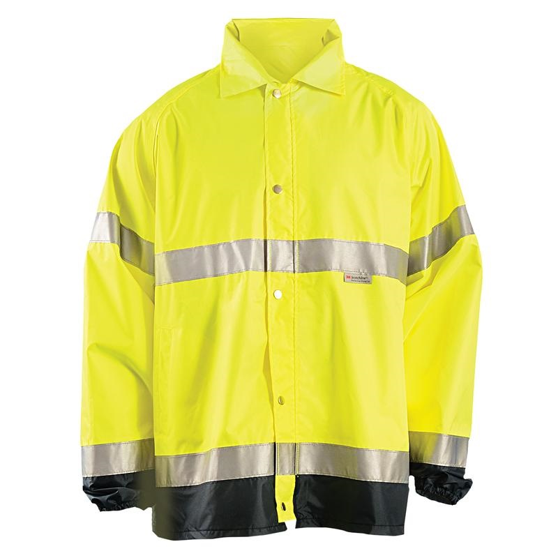 Premium 34" Breathable Rain Jacket in Yellow Size 2X-Large